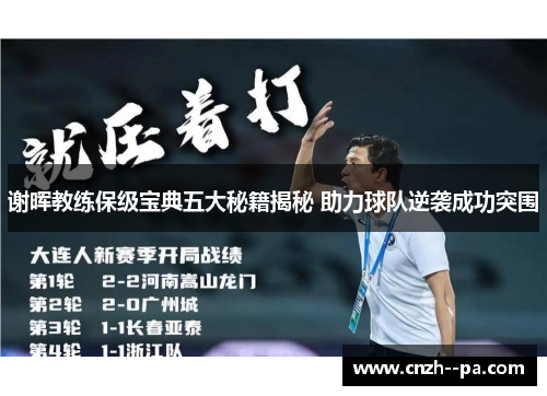 谢晖教练保级宝典五大秘籍揭秘 助力球队逆袭成功突围 谢晖教练保级宝典五大秘籍揭秘 助力球队逆袭成功突围